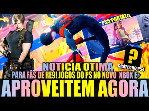 Só Baixar! 3 JOGOS GRÁTIS PRA SEMPRE + PS5 PORTÁTIL e Todos os JOGOS da Sony Rodam no Xbox Portatil!