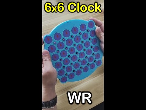 6x6 Clock - World Record largest ever Rubik's Clock puzzle - By Leslie Li