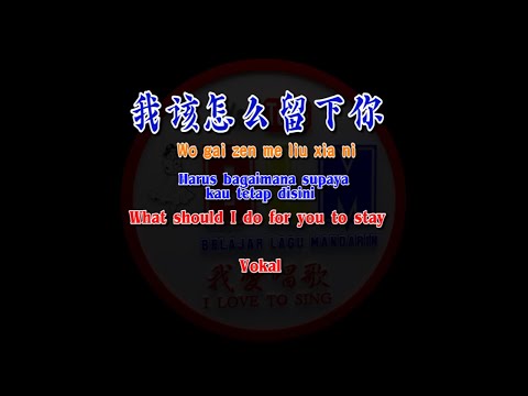 我該怎麼留下你 – Wo gai zen me liu xia ni – Vokal – Terjemahan – Pinyin – Lyrics – Lirik