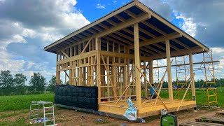 Built a BUDGET frame house. Step by step construction process. Here's what happened...