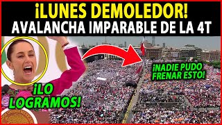 ¡LUNES DEM0LEDOR! AVALANCHA EN APOYO A CLAUDIA SHEINBAUM ¡RINDE CUENTAS EN EL ESTADO DE MÉXICO!