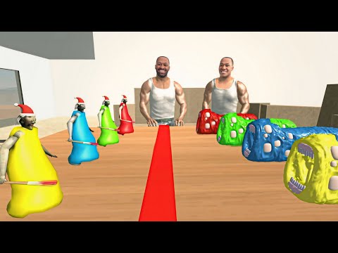 Tiny Colourful Train Eater Vs Tiny Colourful Granny In INDIAN BIKES DRIVING 3D