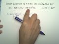 Pressure Conversion and Units