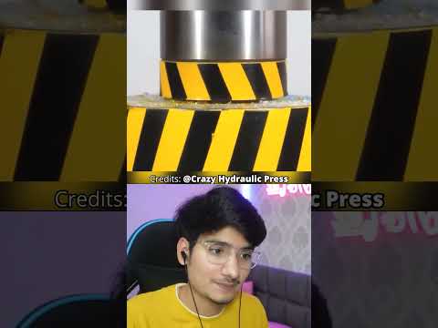 Crushing Gotiya with a Hydraulic Press - What Happens? #shorts