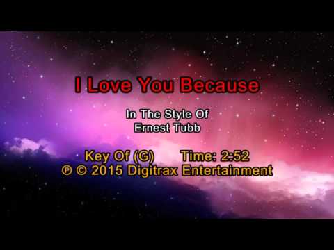 Ernest Tubb – I Love You Because (Backing Track)