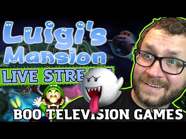 Luigi's Mansion Live Stream #1 - Boo Television Games