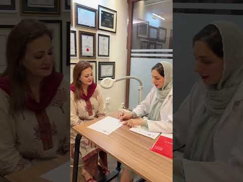 Incredibly talented actress, Ms. Leyla Zuberi at Dr. Amna’s Clinics for her anti aging skin regimen!