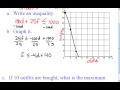 Solving Two Variable Linear Inequality Word Problems