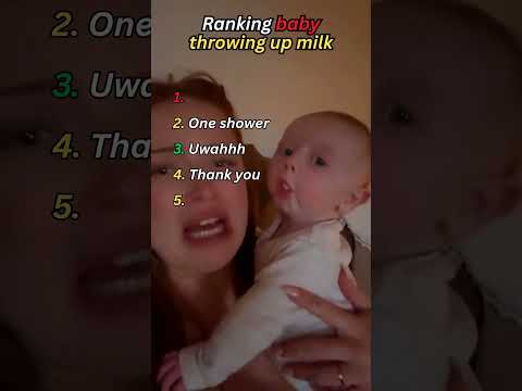Ranking baby throwing up  #shorts #comedy