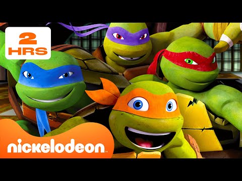 Tartarugas Ninja | 2 HORAS dos melhores momentos dos irmãos TMNT 💙🧡❤️💜 | Nickelodeon Bahasa
