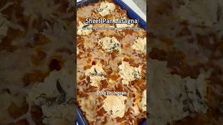 No layer lasagna?! 🤯🍅✨ #sheetpandinner #mealprep #highprotein #easydinner