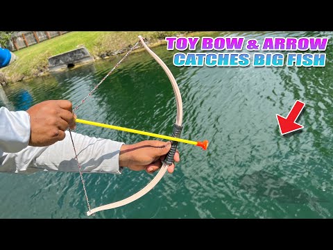 GIANT FISH Caught on Toy Bow & Arrow | Monster Mike Fishing
