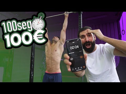 PAGO 100€ A QUIEN AGUANTE 100 SEGUNDOS DE BARRA