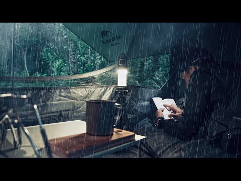 RAIN SOUND ON A TENT, FOR SLEEPING, RAIN SOUNDS TO BEAT INSOMNIA, RELAXATION, STUDY AND MEDITATION