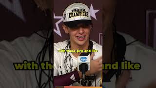 Logan Lednicky on winning her final game with Texas A&M 🥲 #shorts