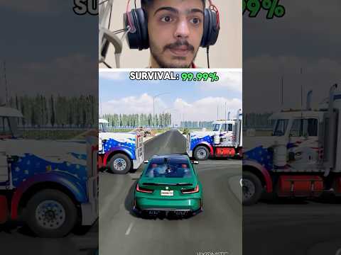 من الذي سينجو من الشاحنات 🚛