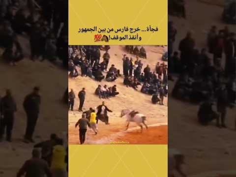 فجأة... خرج فارس من بين الجمهور وأنقذ الموقف! 🐴💯
