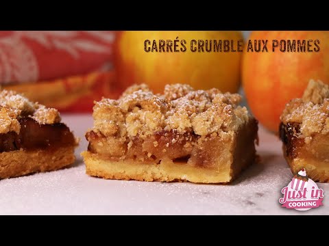 Recette des Carrés Crumble aux Pommes