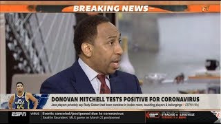 [BREAKING NEWS] Stephen A.& Brian "SHOCKED" Donovan Mitchell tests positive for coronavirus