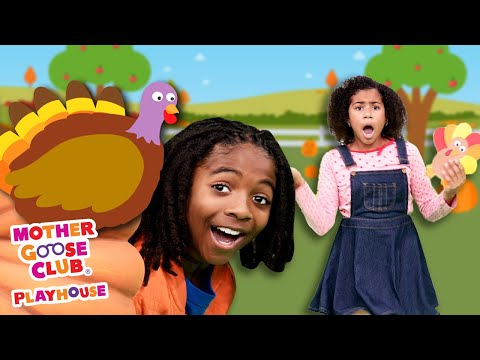 🦃 🦃 Five Happy Turkeys 🦃 🦃 🦃 | Mother Goose Club Playhouse Songs & Nursery Rhymes