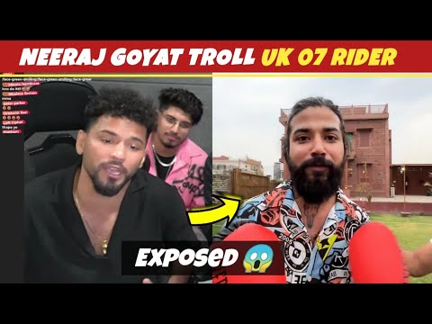 Neeraj Goyat EXPOSED UK 07 rider ? 😱 | UK 07 expose.....