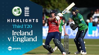 Ireland vs England Third T20 🏏 | Jordan Cox Takes Over In Dublin 👏 | TNT Cricket Highlights