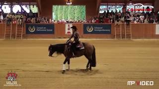 Gold Medaille INDIVIDUAL, Gina Schumacher, GOTTA NIFTY GUN SVAG FEI WORLD REINING CHAMP  YOUNG RIDER