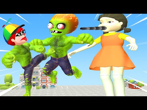 Scary Teacher Help Tani is Bullied By Zombies Hulk and Robot Squid