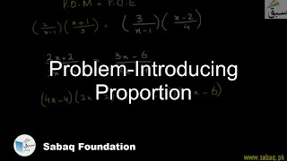 Problem-Introducing Proportion