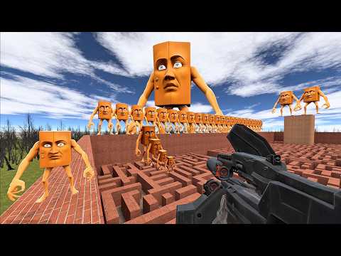 Tiny To Giant Te Te Te Sahur In maze Gmod EP 25