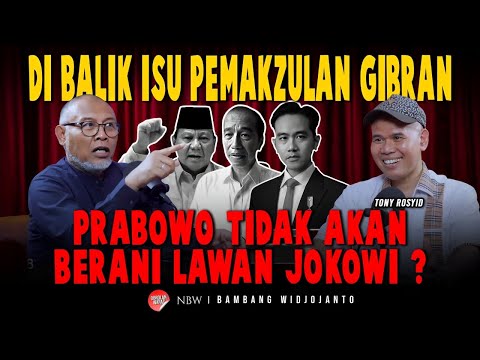 DI BALIK ISU PEMAKZULAN GIBRAN, PRABOWO TIDAK AKAN BERANI LAWAN JOKOWI