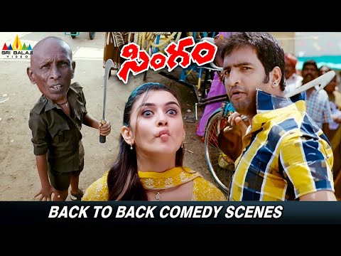 Singam Movie Back to Back Ultimate Comedy Scenes | Telugu Comedy Scenes | Suriya | Santhanam