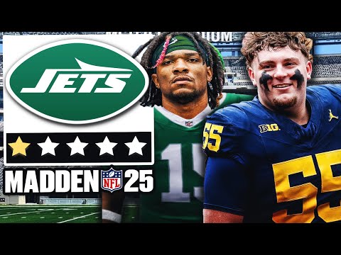 Drafting Mason Graham & Saving Anthony Richardson | Realistic Rebuild of the Jets | Madden 25