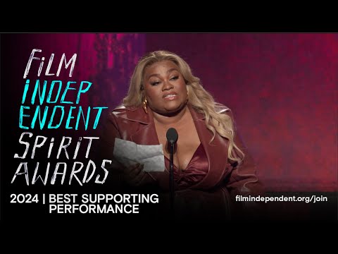 DA’VINE JOY RANDOLPH wins BEST SUPPORTING PERFORMANCE at the 2024 Film Independent Spirit Awards