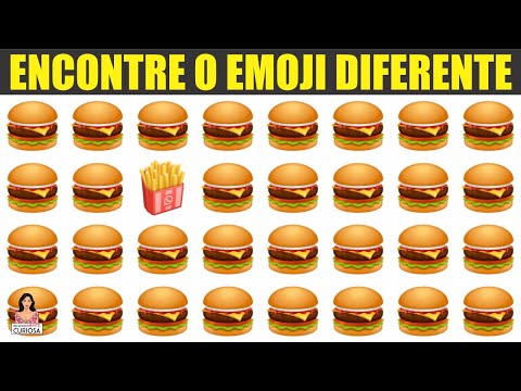 DESAFIO - ENCONTRE O EMOJI DIFERENTE EM 12 SEGUNDOS [ IncrivelMente Curiosa ]