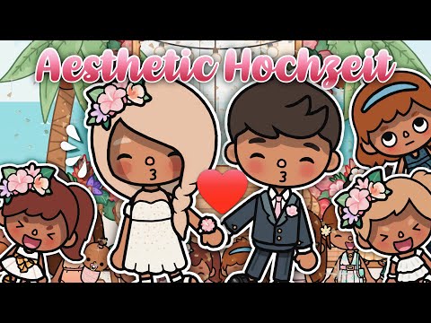 AESTHETIC HOCHZEITSFEIER 🤍👰🏼‍♀️ | AESTHETIC ROUTINE/ GESCHICHTE | TOCA BOCA STORY