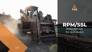 FAE RPM/SSL - Asphalt or concrete road planer for skid steers from 75 to 120 hp