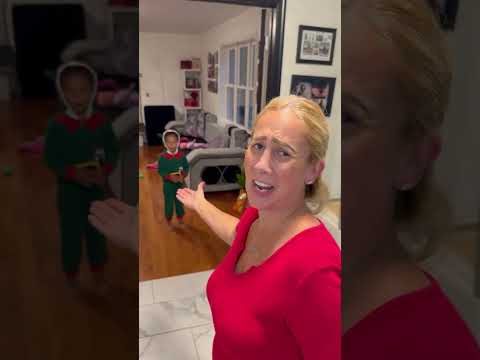 Dad Catches Elf With Presents but…. #shorts