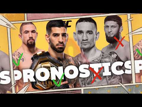 UFC 308 : Mes pronostics pour Ilia Topuria vs Max Holloway ; Robert Whittaker vs Khamzat Chimaev