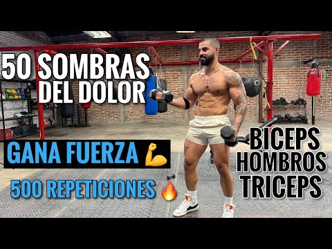 Rutina de FUERZA Destruye tus BRAZOS (54 Minutos) 50 Sombras del Dolor 🔥