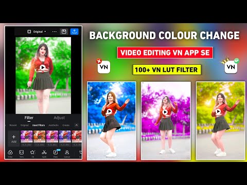 Top 100 vn lut filter | Video me background color kaise kare | Vn background color change