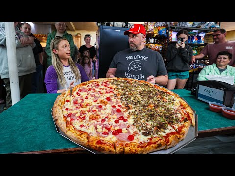 $200 Cash If Randy and I Can Finish This 30" Team Pizza Challenge in Maine!