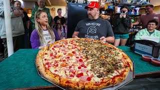 $200 Cash If Randy and I Can Finish This 30" Team Pizza Challenge in Maine!