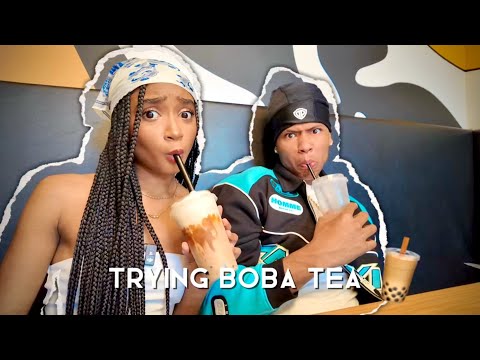 TRYING BOBA TEA FOR THE FIRST TIME FT.MELO
