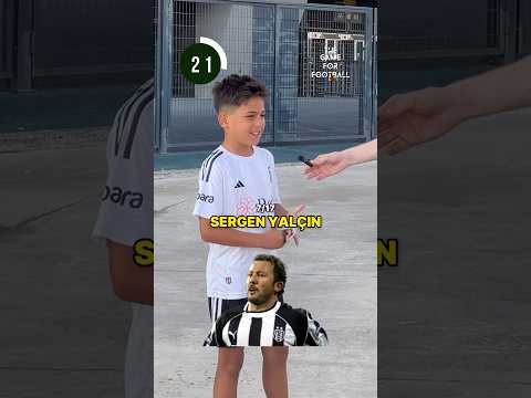 30 Saniye Quizi : Minik taraftar deneyelim dedi ve şov yaptı 🥇 #futbol #quiz #beşiktaş #kids