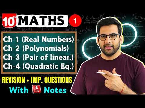 Class 10, Maths Revision + Important Questions | Board Exams