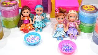SLIME Making Competition 💖 4 Little Barbie ASMR