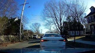 Driving from North Providence to Providence, Rhode Island