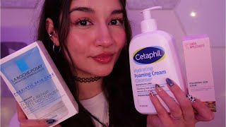 ASMR Skincare Haul 💅 Whispered + Tapping
