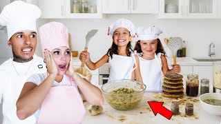 We Tried To Cook With The Kids.. BAD IDEA!